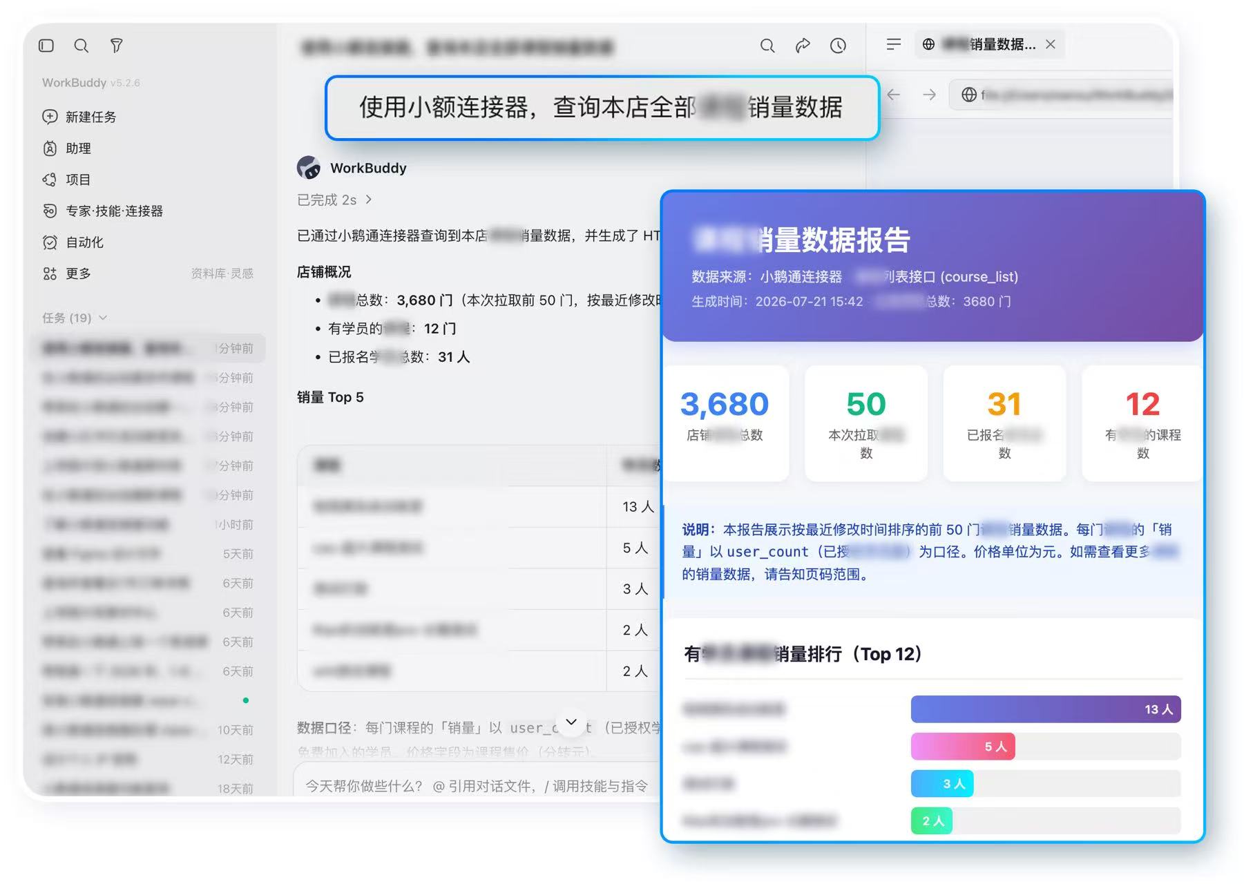 销量数据报告效果